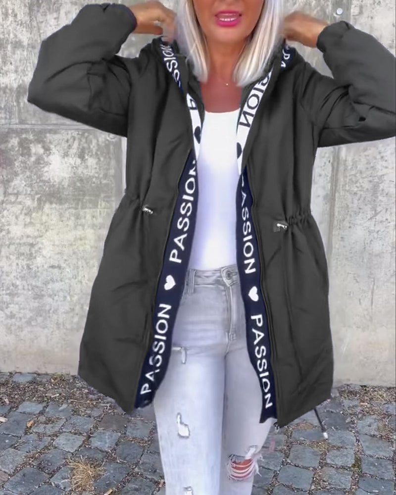 Christine | Parka Élégante Zippée à Capuche