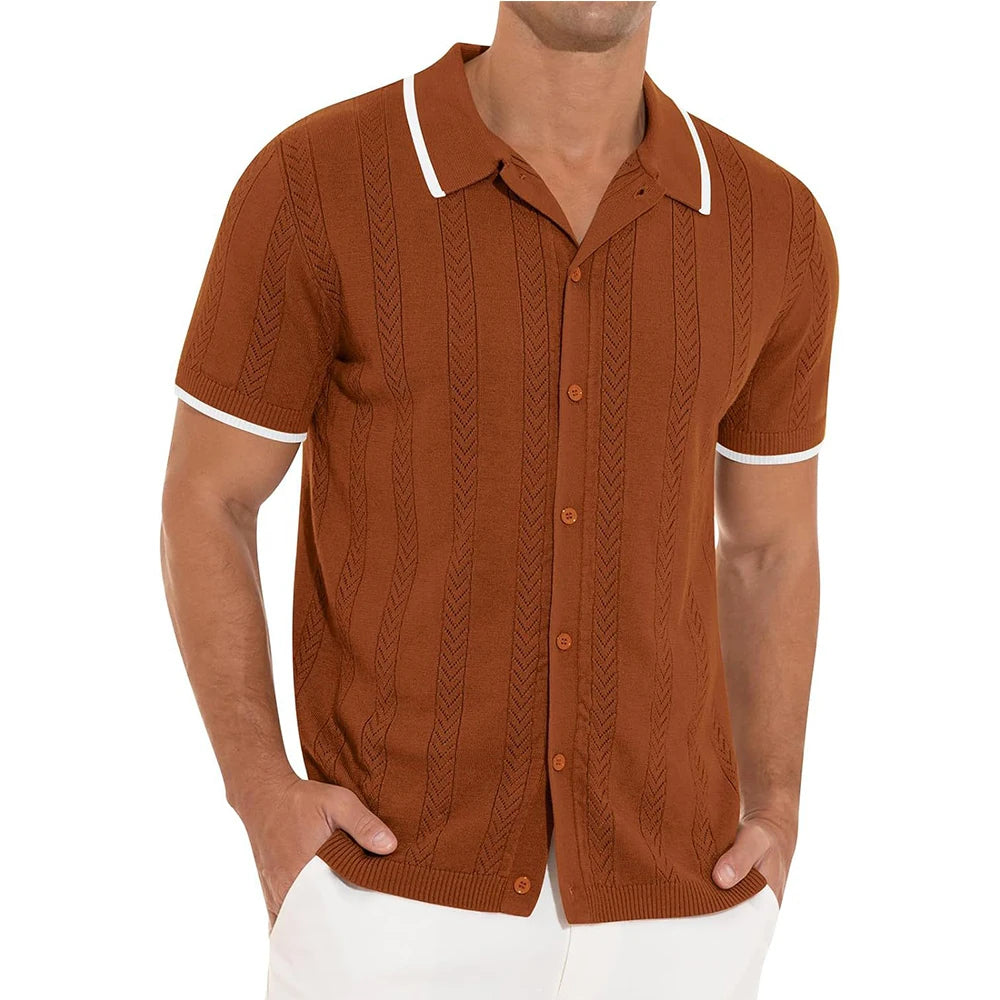 Jeroen - Polo en maille - Élégance décontractée - Polo pour hommes-3