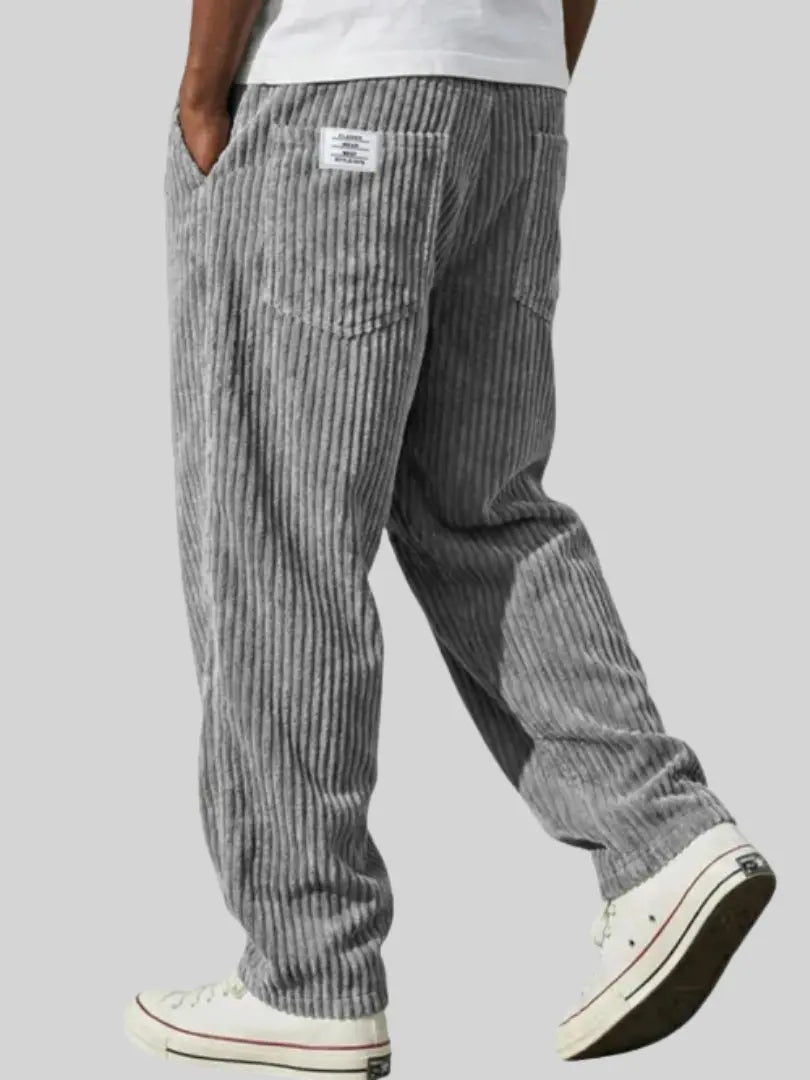 Patrick | Pantalon ĂlĂ©gant Velours CĂŽtelĂ© Ample