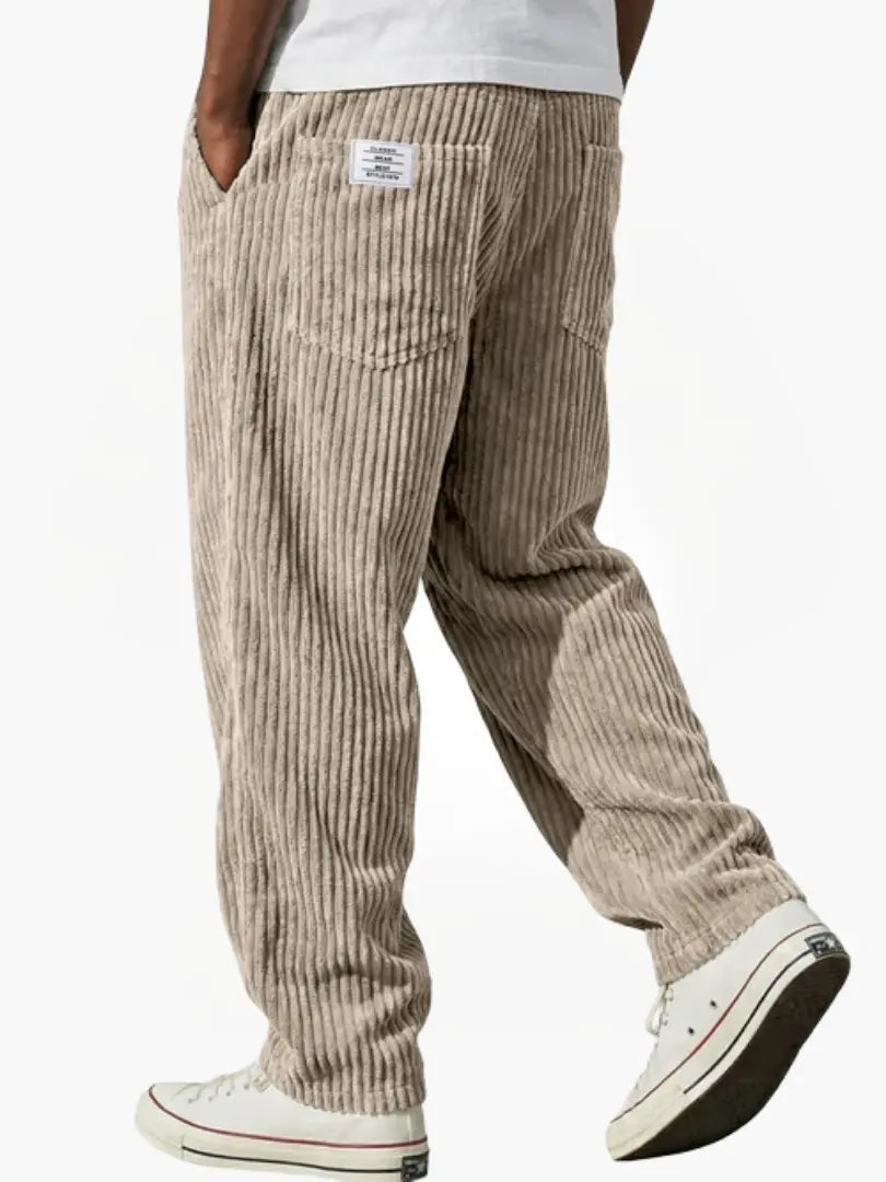 Patrick | Pantalon Élégant Velours Côtelé Ample