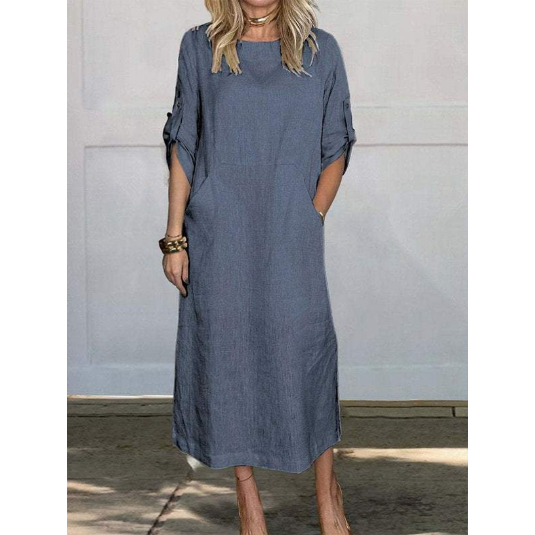 Sophie - Robe Maxi Décontractée - Coupe Relaxée - Femmes-3