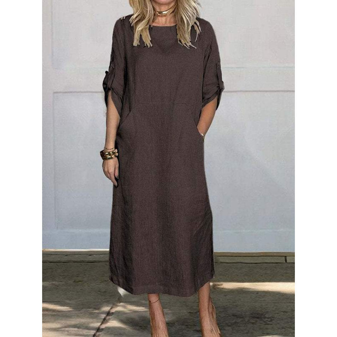 Sophie - Robe Maxi Décontractée - Coupe Relaxée - Femmes-5
