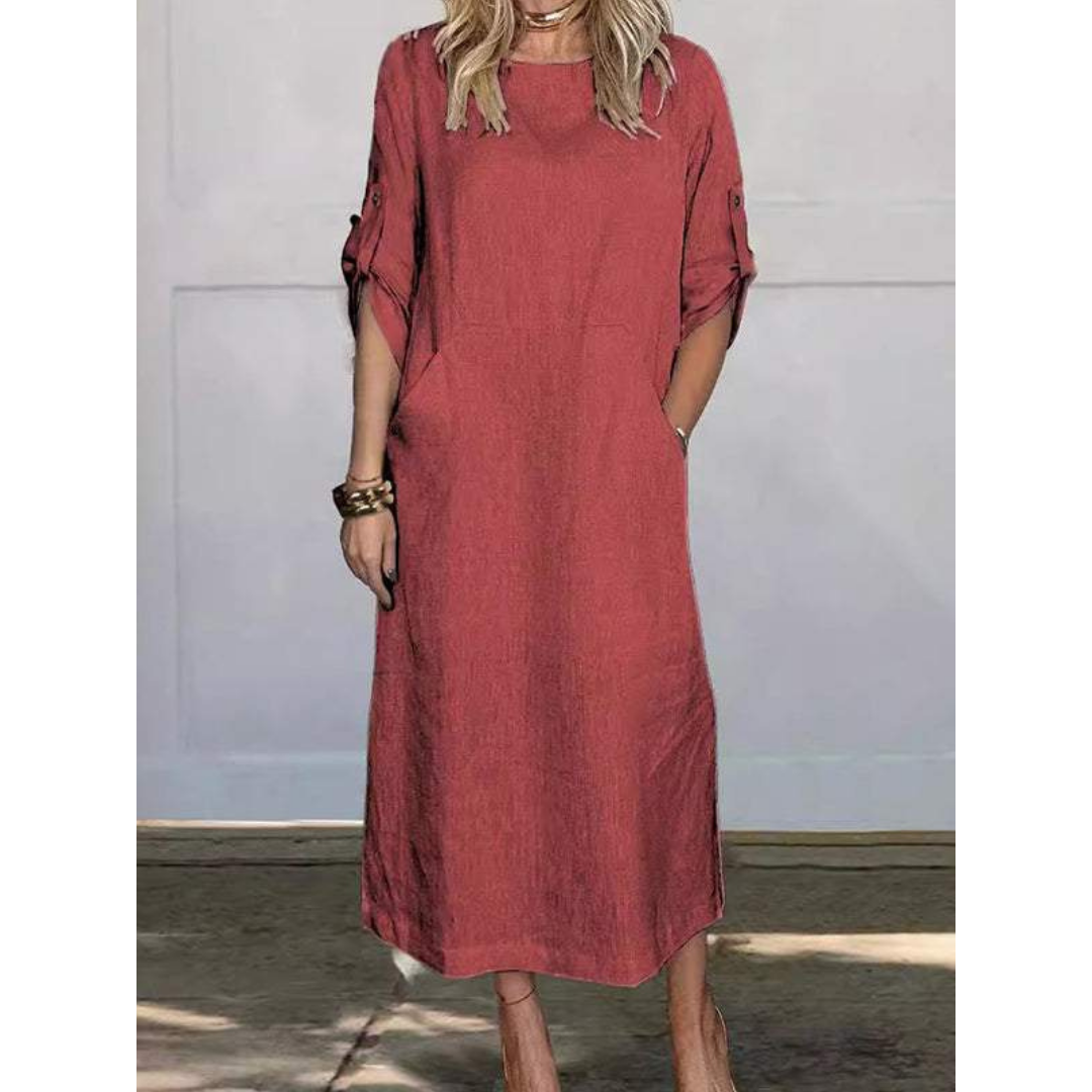 Image variante pour Sophie - Robe Maxi Décontractée - Coupe Relaxée - Femmes-37