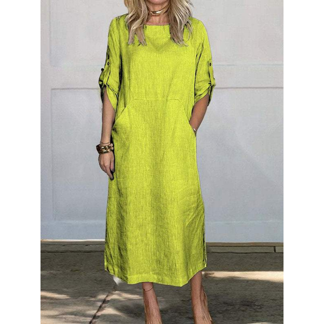 Image variante pour Sophie - Robe Maxi Décontractée - Coupe Relaxée - Femmes-31