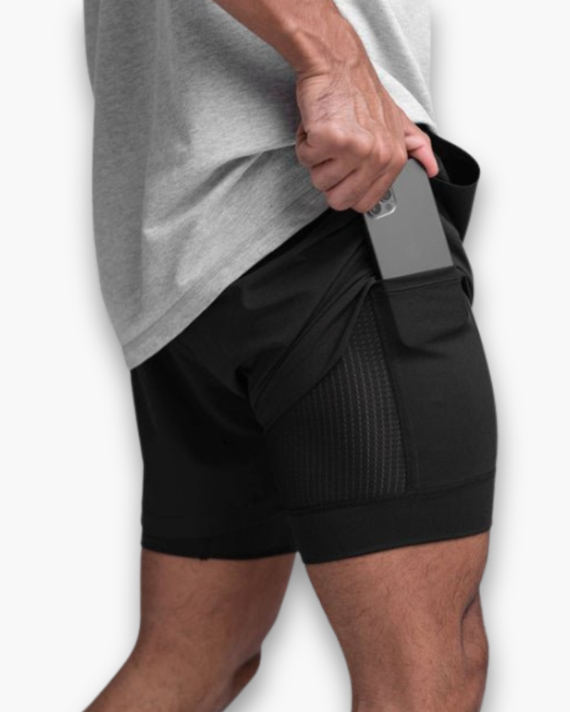 Shorts de fitness respirants pour hommes | Pantalon court flexible-6