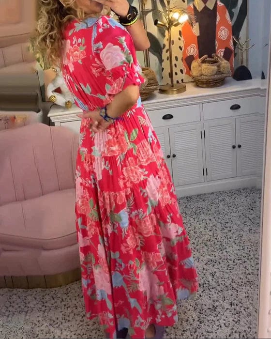 Julie - Robe Maxi Femme Fleurie