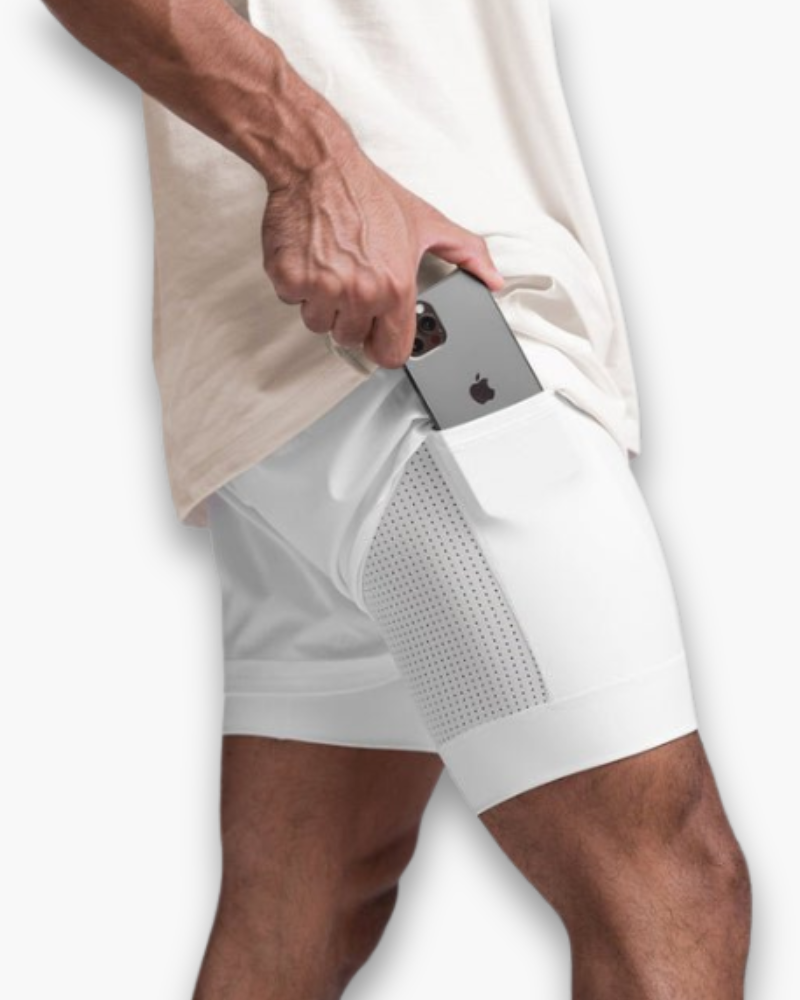 Shorts de fitness respirants pour hommes | Pantalon court flexible-5