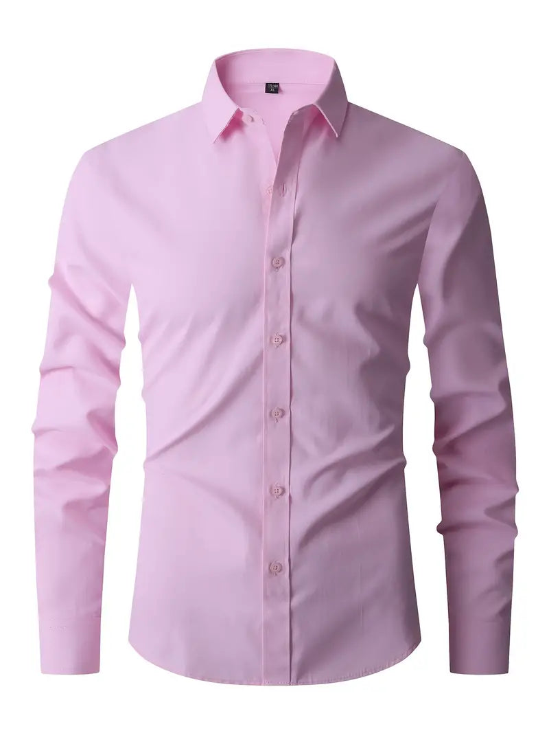 Diego - Chemise Manches Longues Slim Fit Chic Élégante Homme