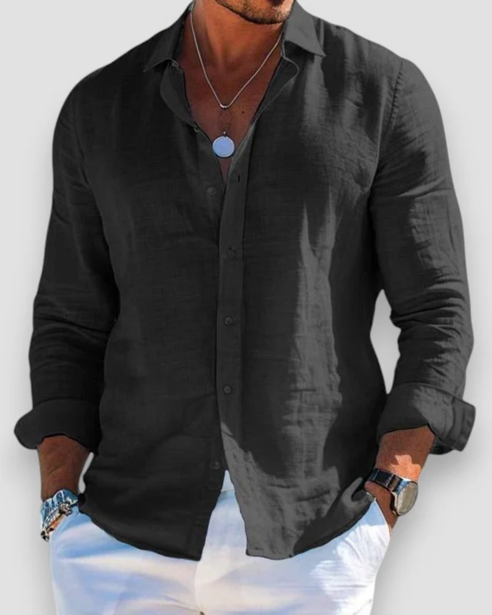 Léo - Chemise Lin d’Été Légère