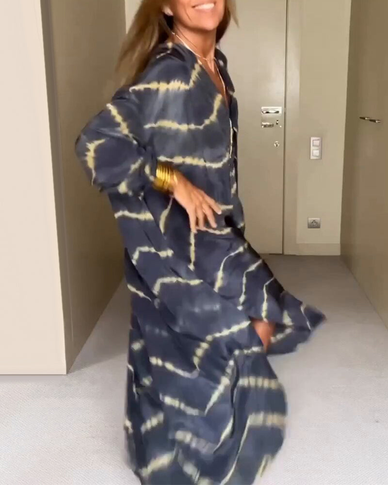 Manon - Robe longue imprimée