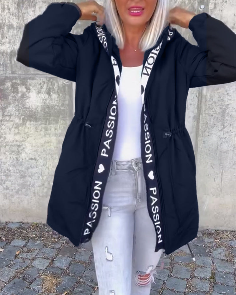 Christine | Parka Élégante Zippée à Capuche
