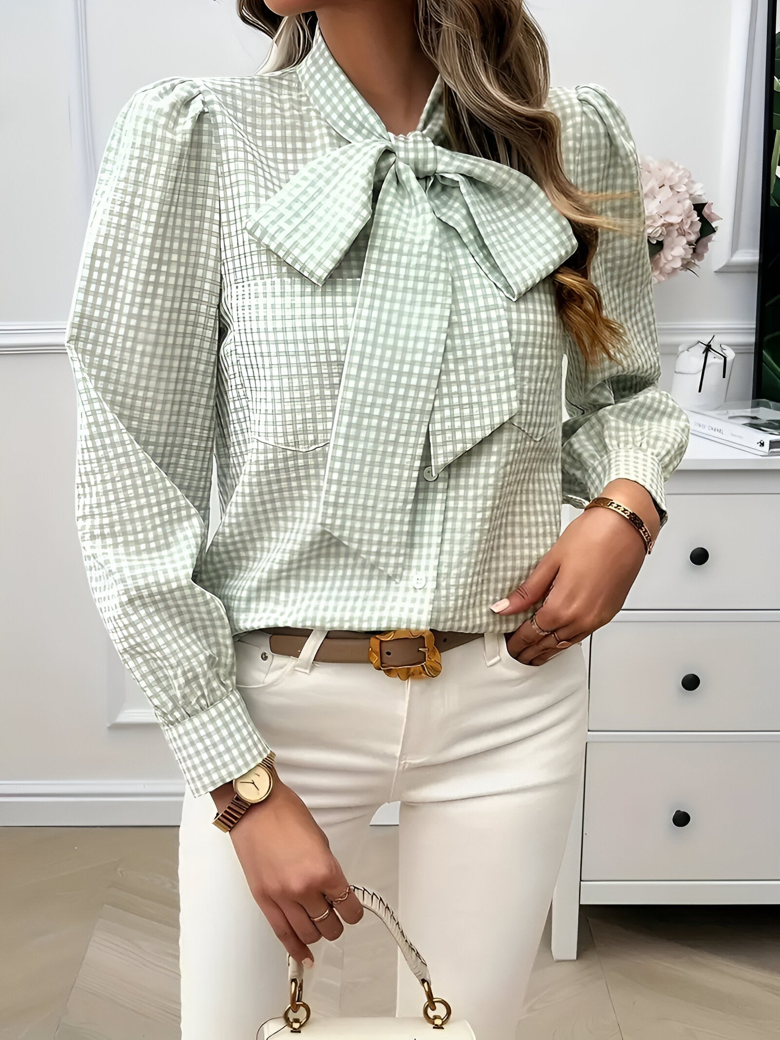 Chemise Femme À Manches Bouffantes - Brielle