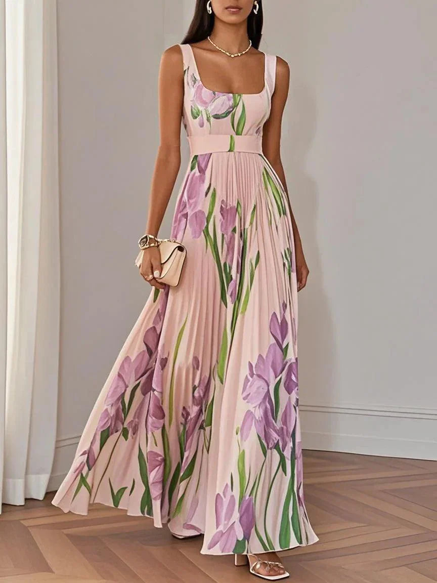 Margaux - Robe Longue Femme Fleurie Élégante