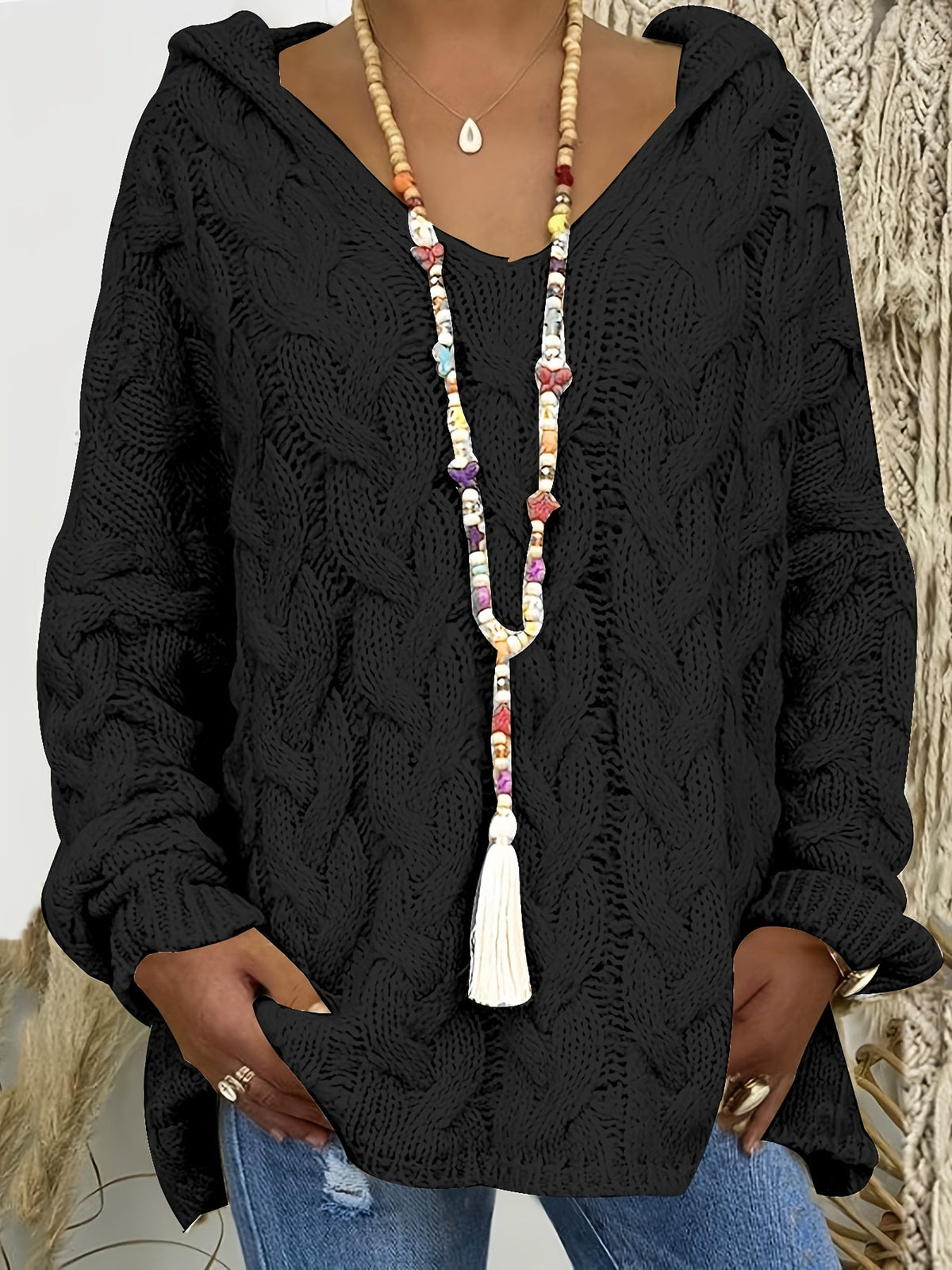 Aurélie - Pull Élégant Oversize Col V