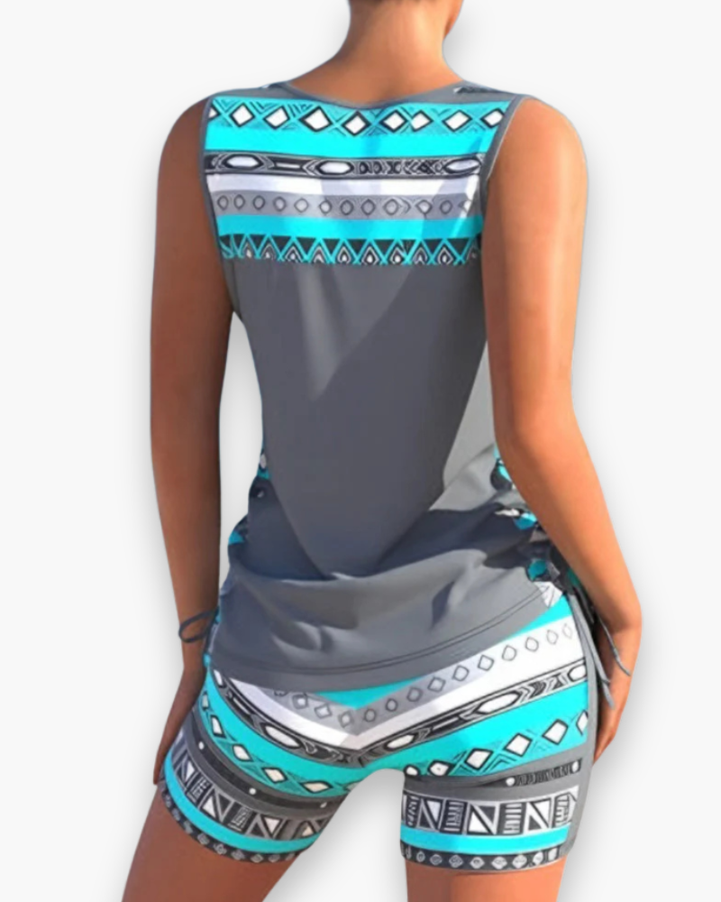 Tankini du nombril confortable des femmes | Élégant et à la mode-3