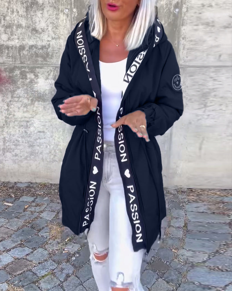 Christine | Parka Élégante Zippée à Capuche