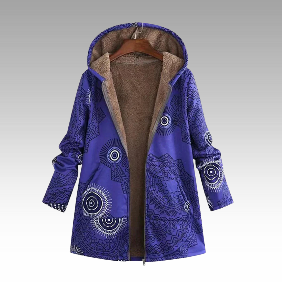 Aurélie - Manteau Chic Bohème Capuche