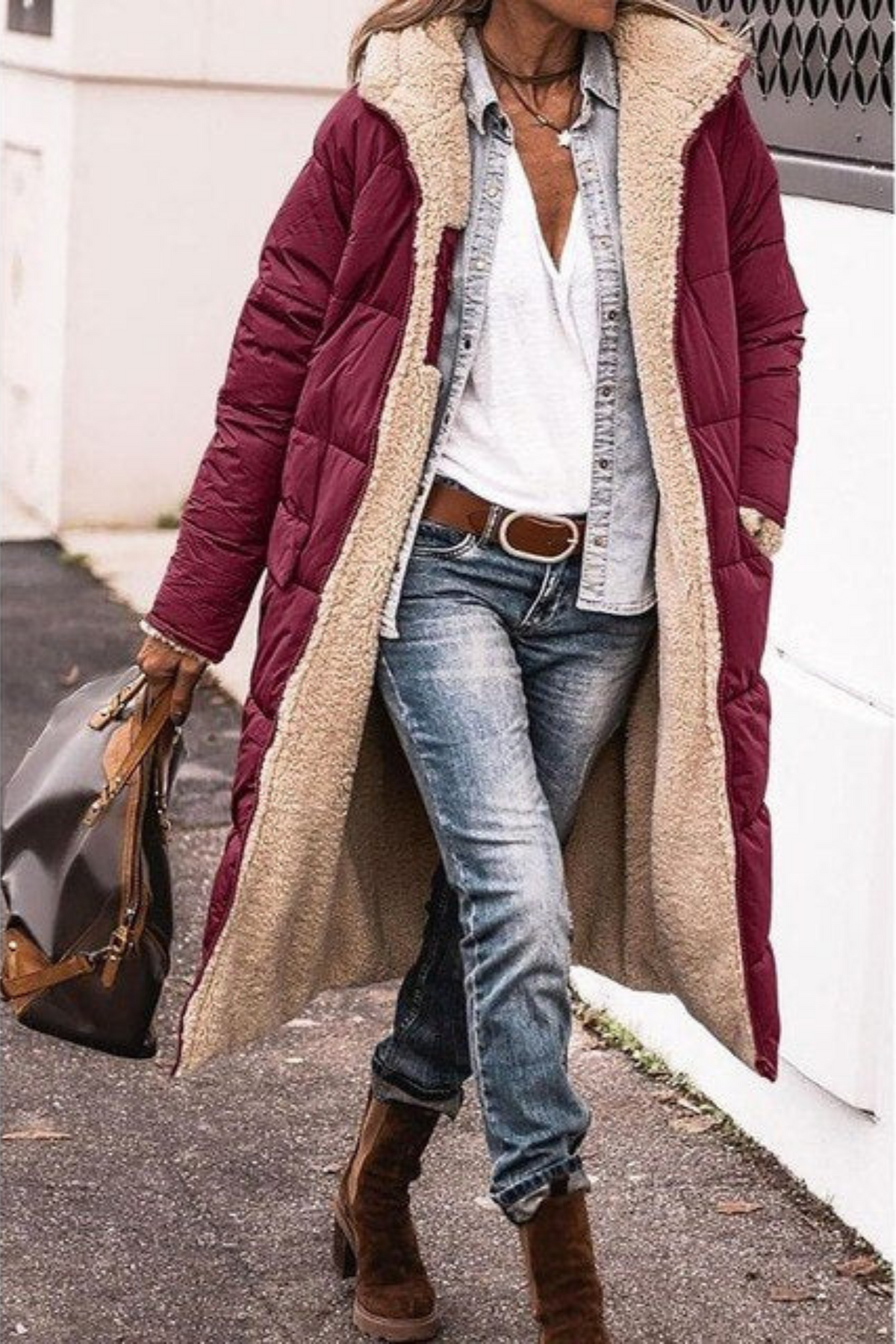Virginie | Doudoune Chic Teddy Réversible