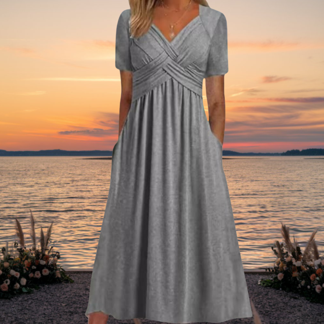 Robe Midi Femme Élégante - Camille