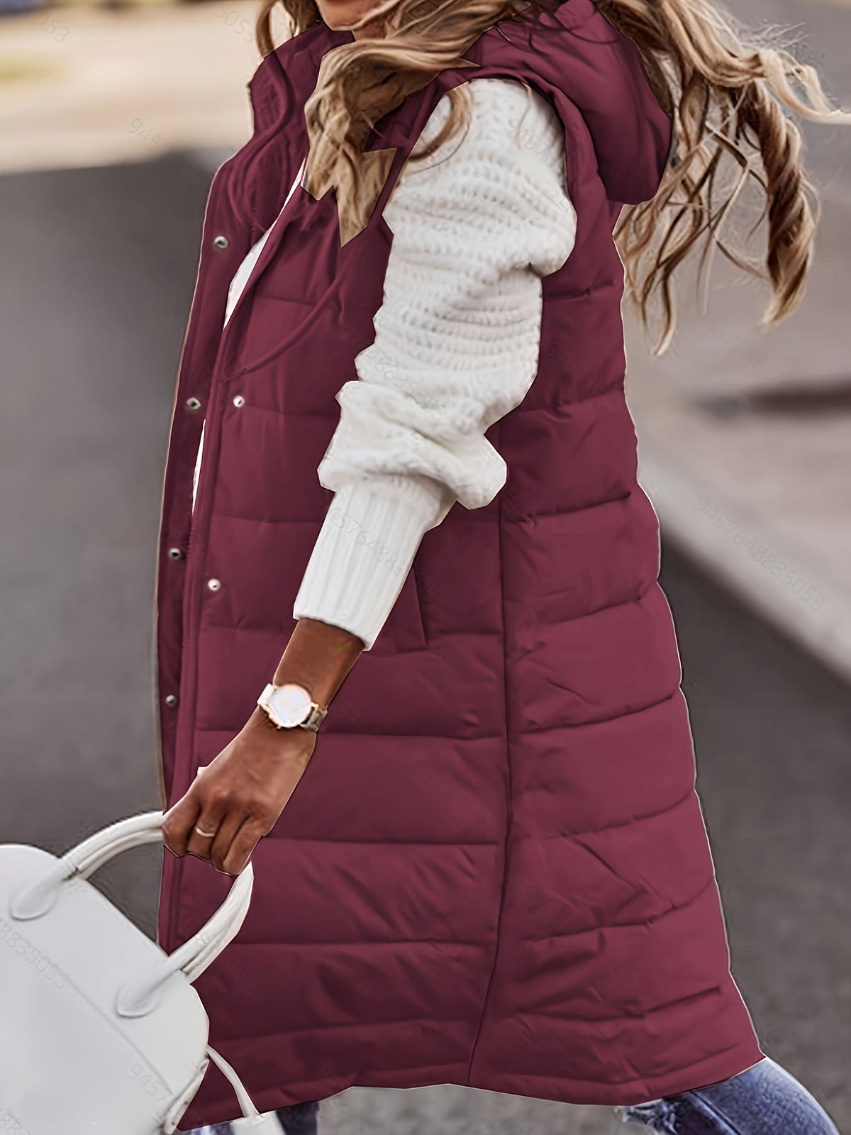 Sandrine - Doudoune Chic Longue Sans Manches