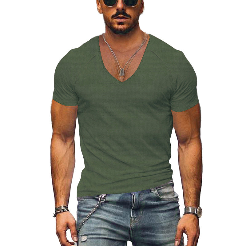Christophe - T-Shirt Col V Confortable Homme