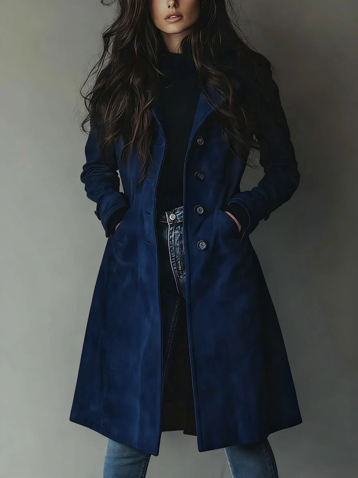 Marie | Trench Chic Daim Ceinturé