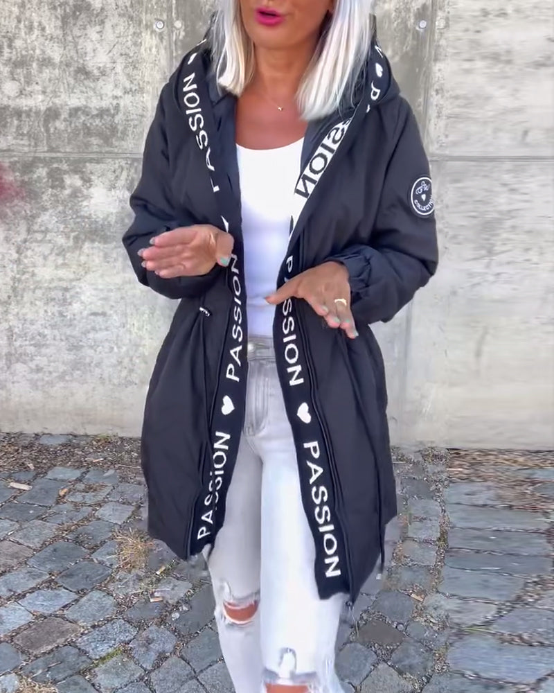 Christine | Parka Élégante Zippée à Capuche