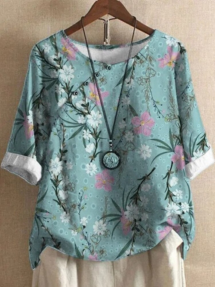 Lotte - Chemisier Imprimé Floral et Confortable - Femmes-5