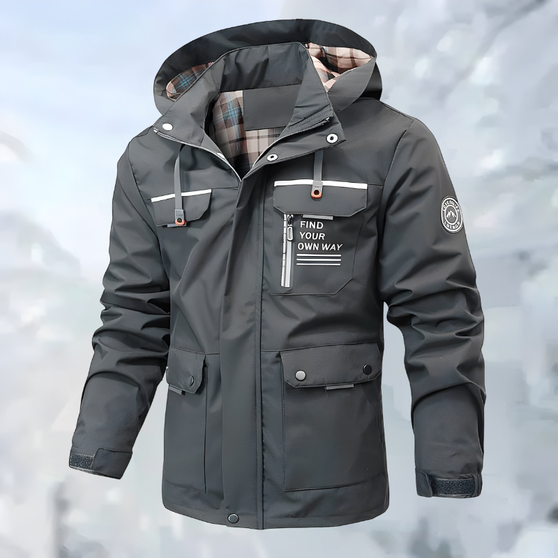 Julien - Parka Moderne Multipoches à Capuche