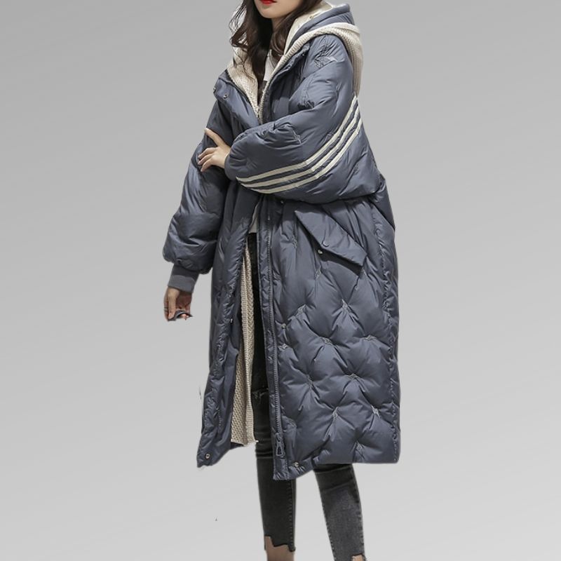 Aurélie - Doudoune Chic Longue à Capuche