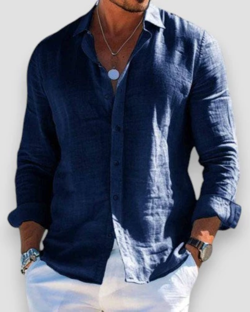 Léo - Chemise Lin d’Été Légère