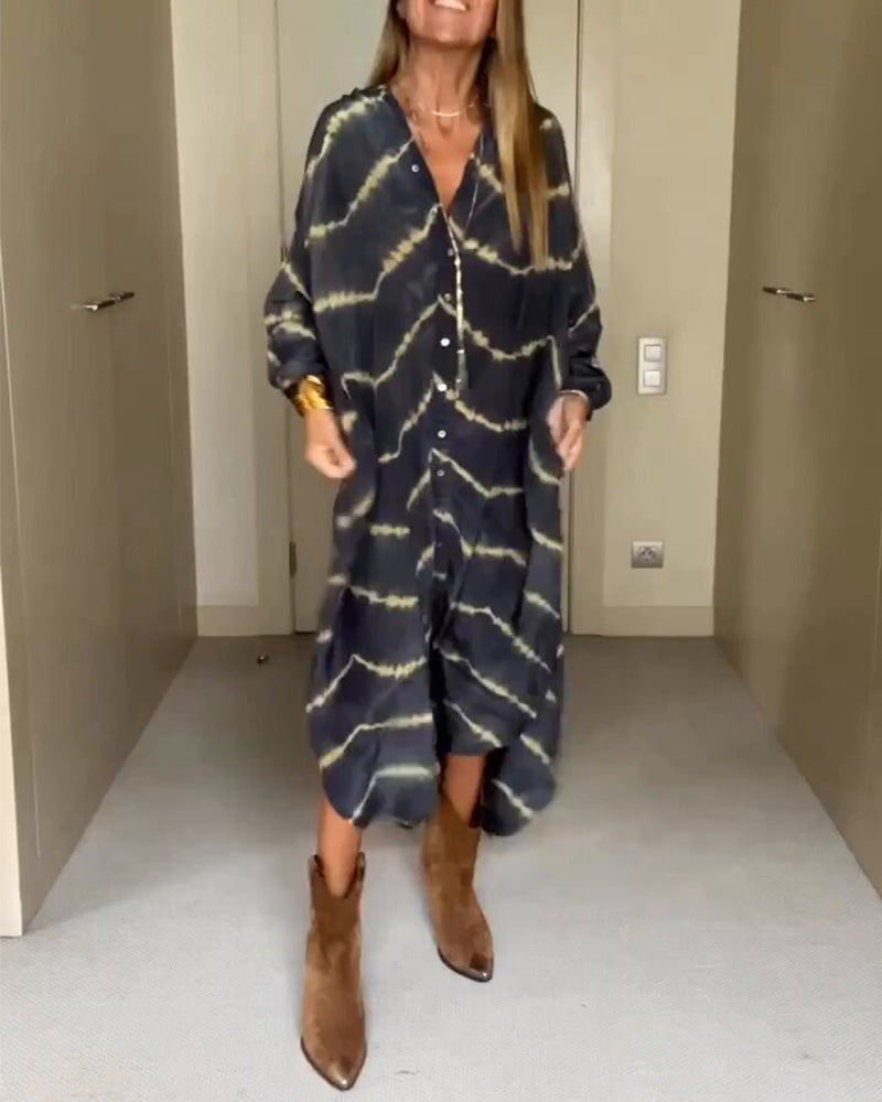 Manon - Robe longue imprimée