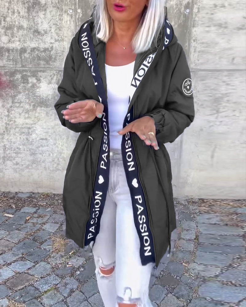 Christine | Parka Élégante Zippée à Capuche
