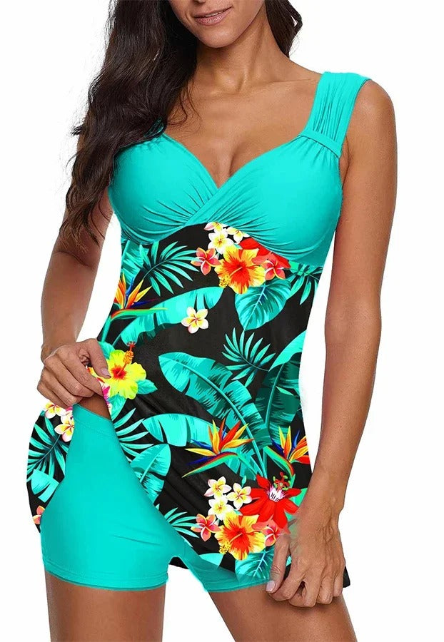 Adrienne - Tankini - Vert, Coupe Flatteuse - Femme