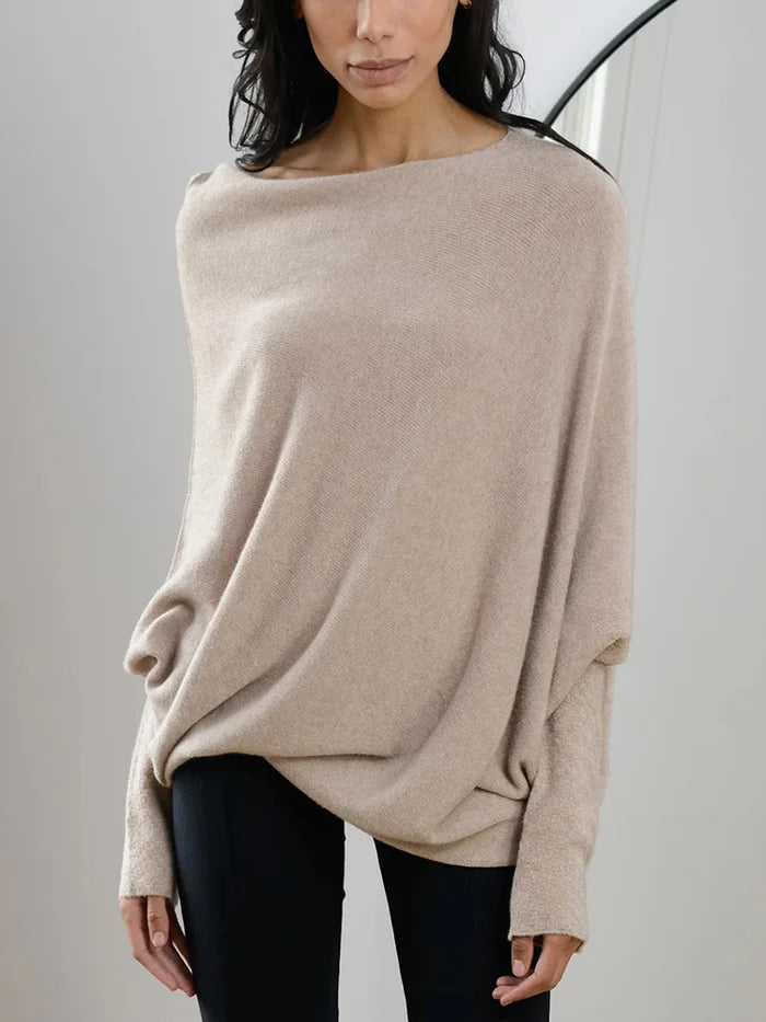 Amaris - Pull oversize Ă  col convertible pour femme