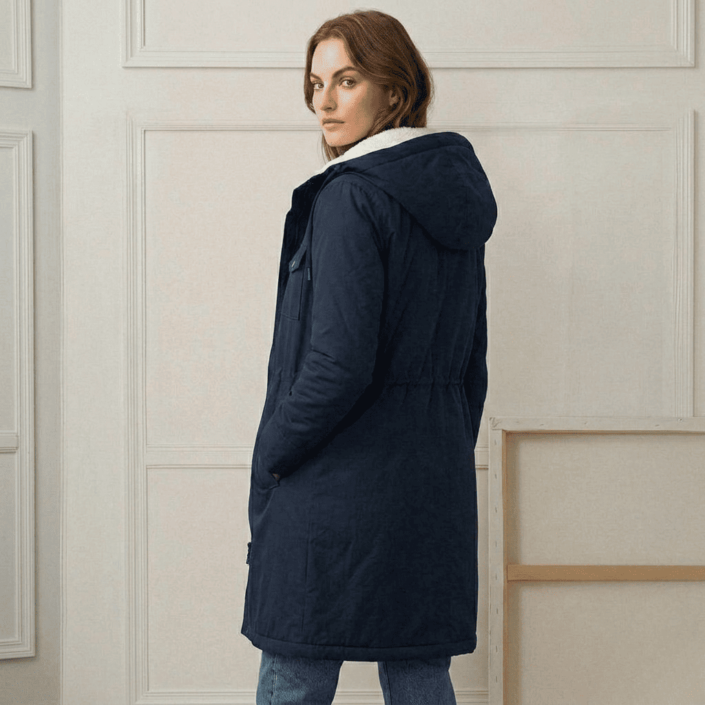 Claire | Parka Élégante Longue Doublée Polaire