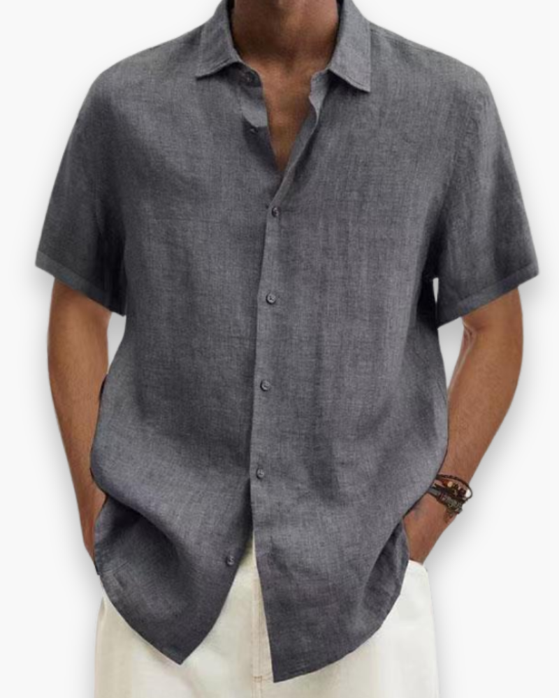 Chemise à manches courtes élégantes pour hommes | Chemise d'été confortable 5