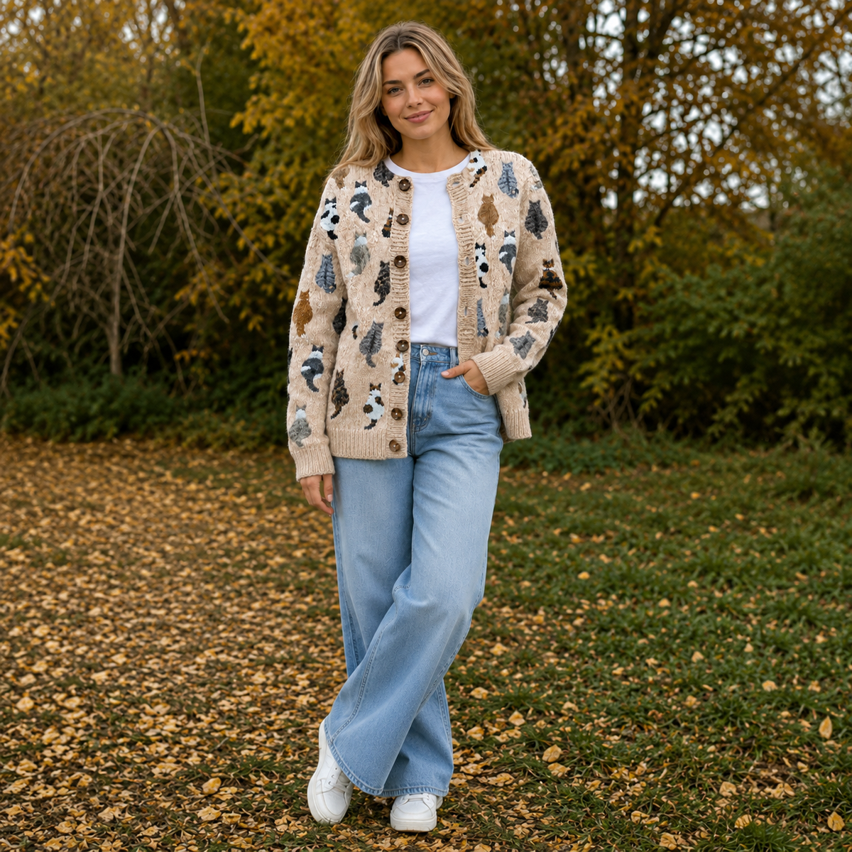 Camille - Cardigan Chic Imprimé Bohème