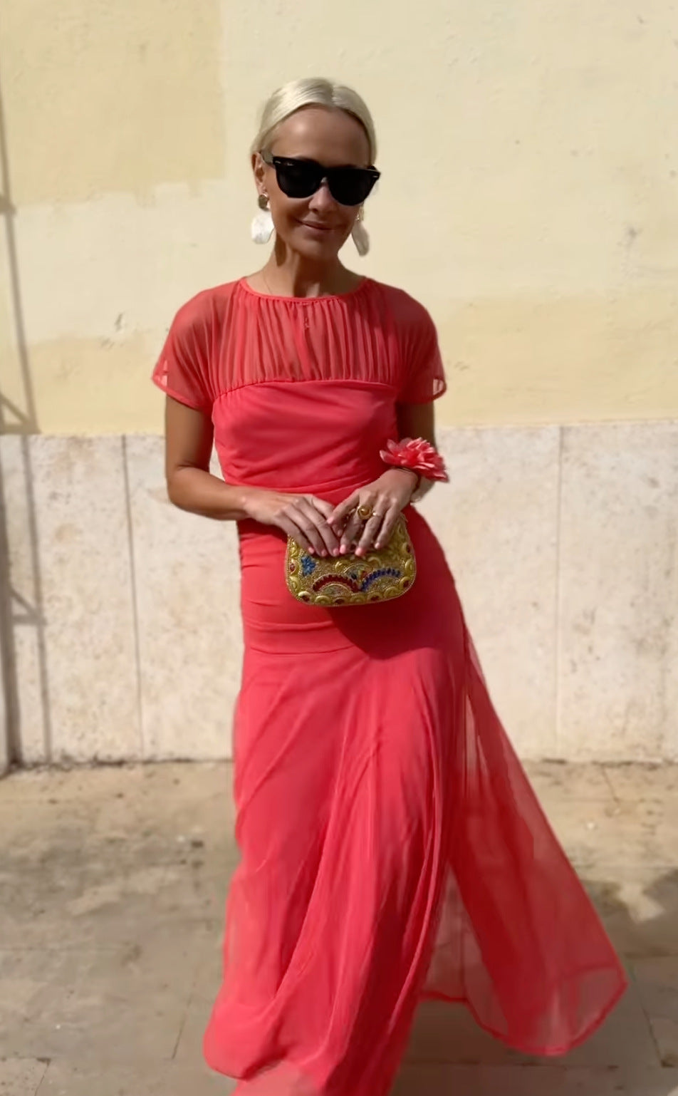 Robe Longue Femme en Mousseline ĂlĂ©gante - Delphine
