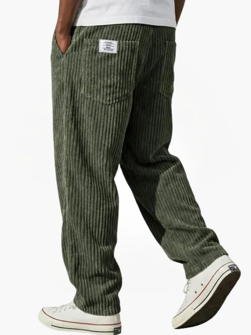 Patrick | Pantalon Élégant Velours Côtelé Ample