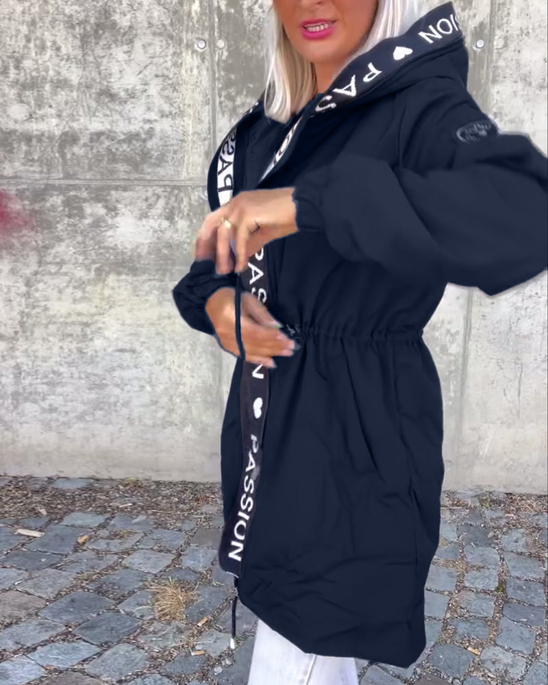 Christine | Parka Élégante Zippée à Capuche