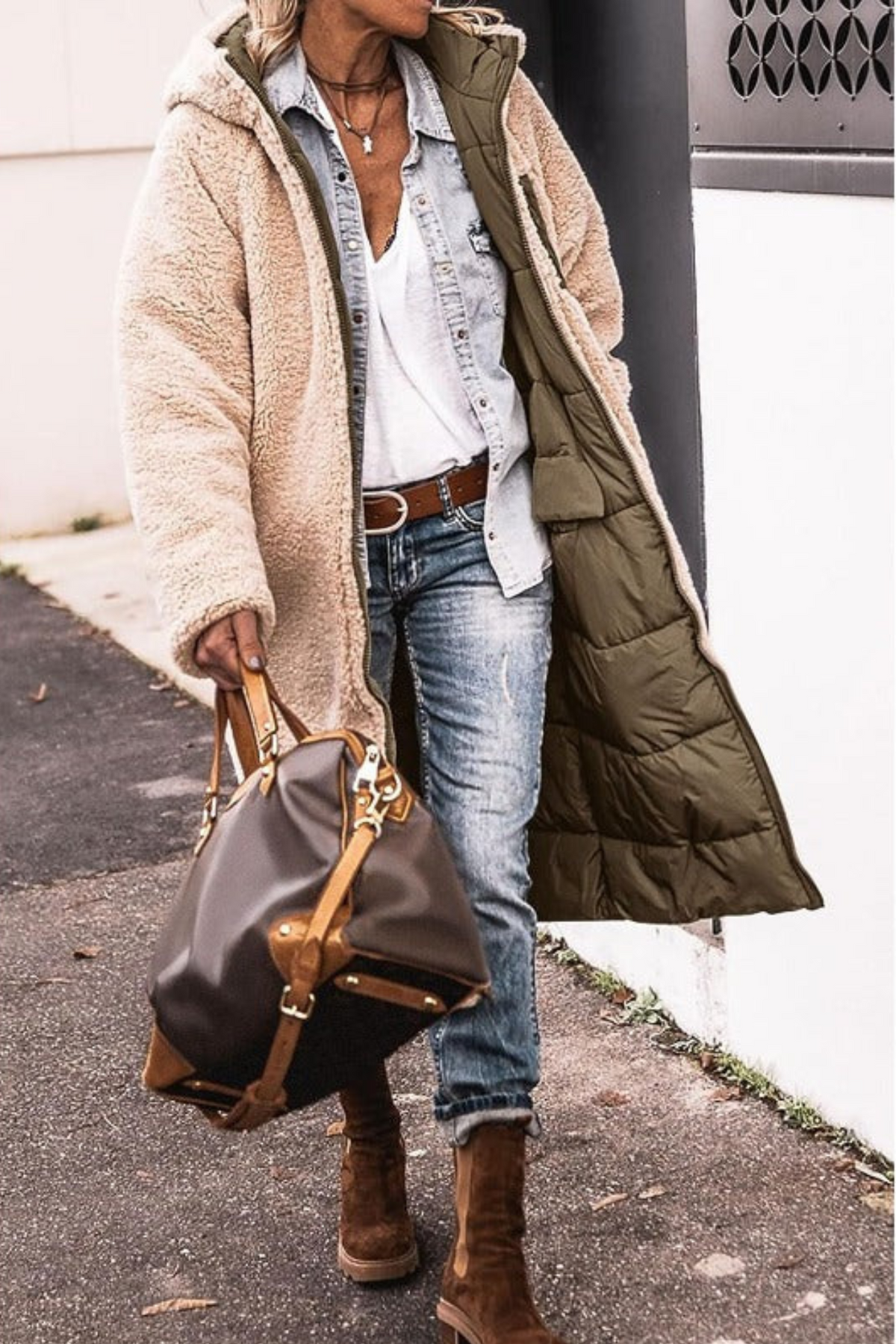 Virginie | Doudoune Chic Teddy Réversible