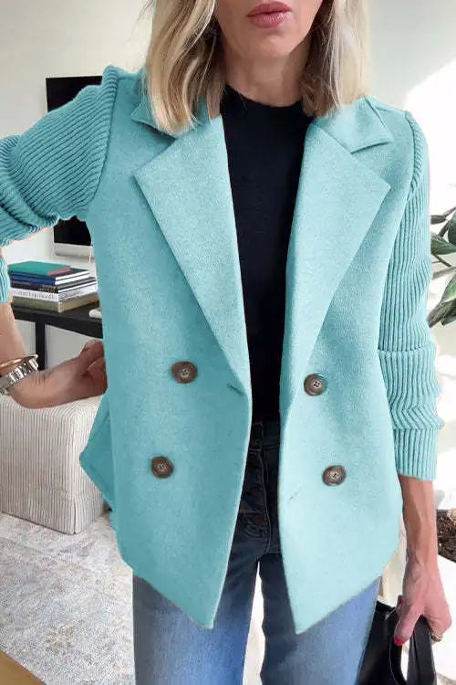 Catherine | Veste Chic Maille Patchwork