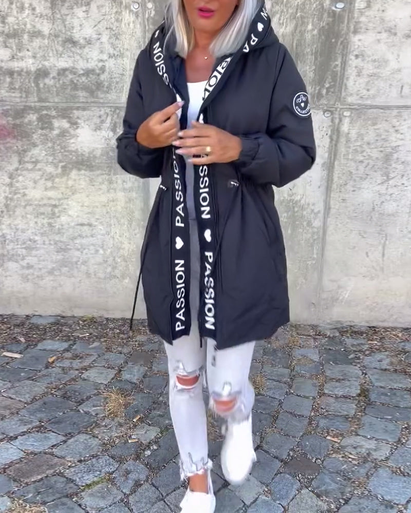 Christine | Parka Élégante Zippée à Capuche