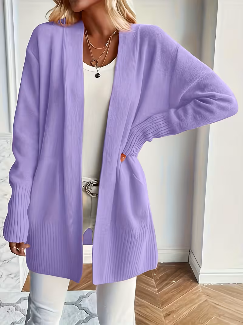 Caroline - Cardigan Élégant Oversize Long Ouvert
