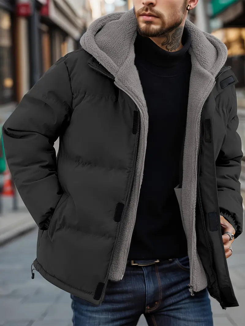 Jules – Veste Pour Homme Avec Capuche, Polaire Chaude Pour Activités Extérieures