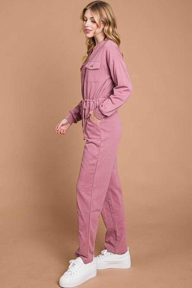 Sophie - Combinaison Noire Femme - Coupe Détendue avec Poches - Style Décontracté-3