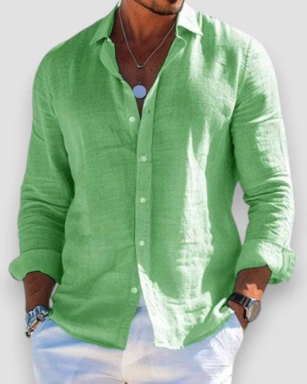 Léo - Chemise Lin d’Été Légère