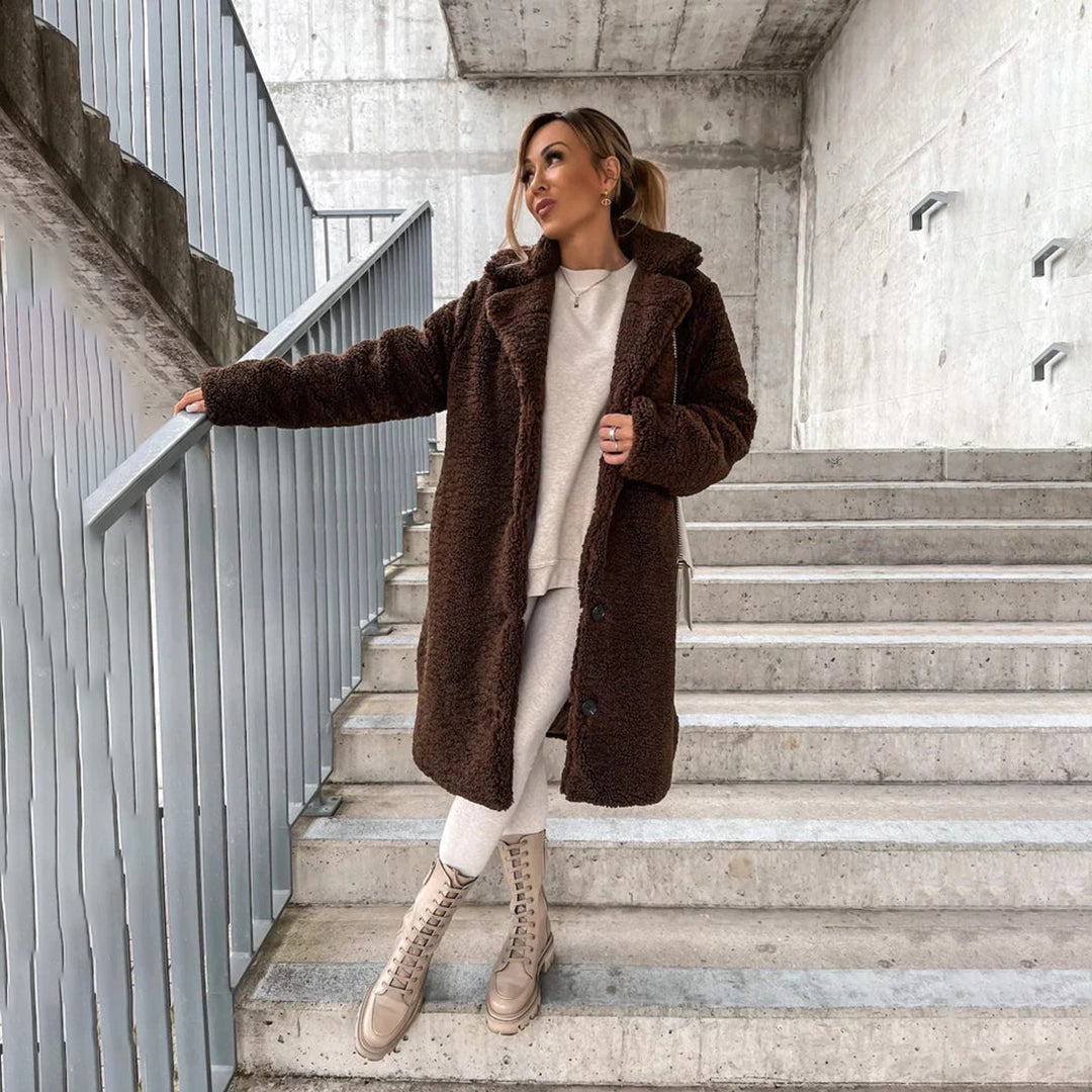 Marie | Manteau Élégant Teddy Oversize
