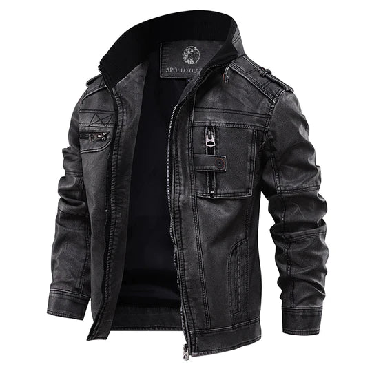 Léo - Veste biker homme en cuir